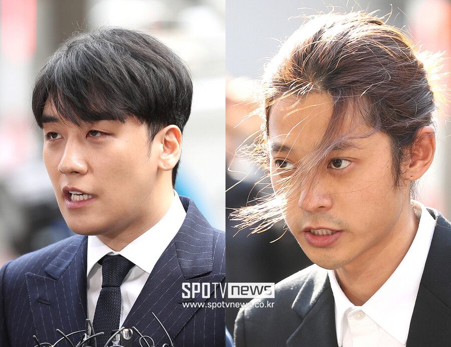 ▲ 빅뱅 출신 승리(왼쪽), 정준영.  ⓒ곽혜미 기자
