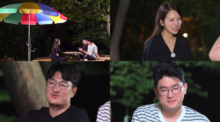 19기 영숙, 18기 광수-21기 영수와 입만 웃는 '꾹참 데이트'..데프콘도 한숨('나솔사계')