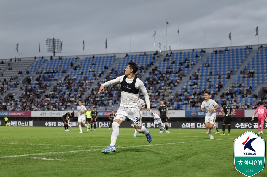 ▲  김천의 이동경 ⓒ한국프로축구연맹