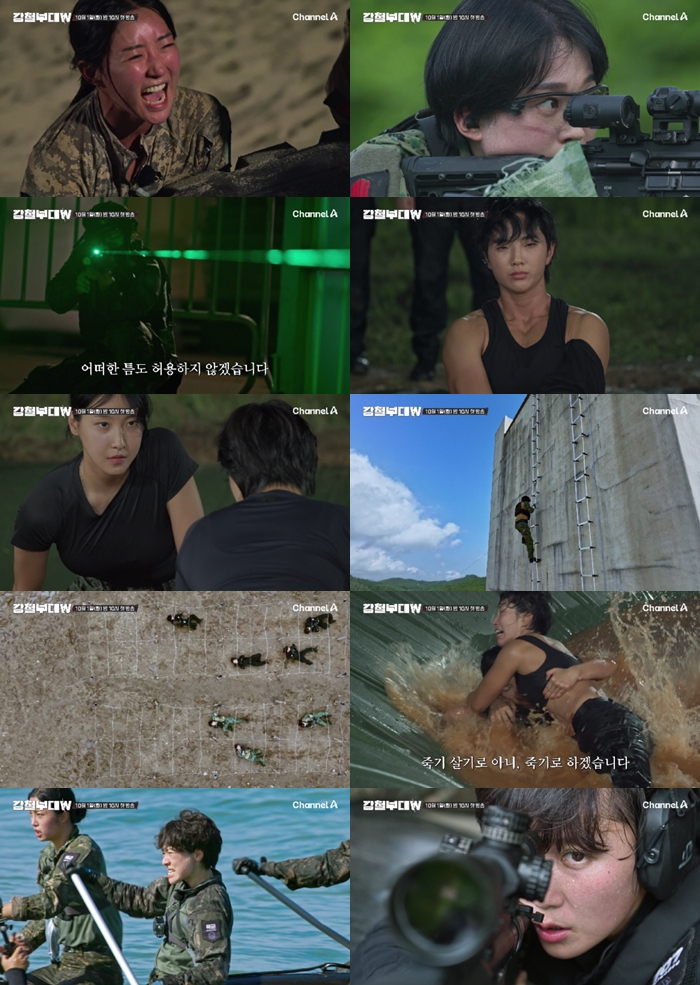 '강철부대W' 참호격투 중 상의탈의 여군, '근육' 미쳤다..'멋쁨' 폭발 프로필