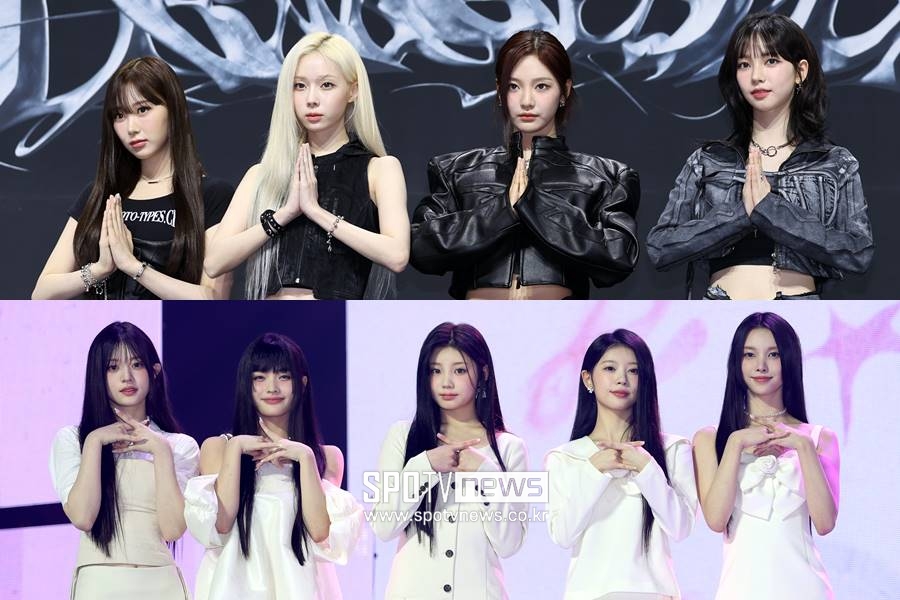 '슈퍼노바' 에스파 vs '마그네틱' 아일릿…음원강자 대격돌[초점S]