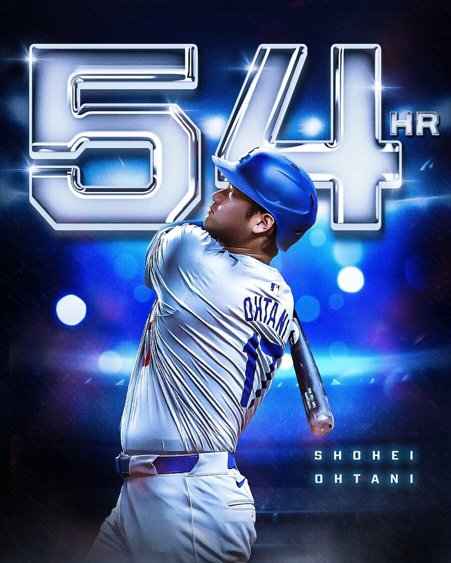▲ 오타니 쇼헤이가 시즌 54호 홈런을 날렸다. ⓒ MLB