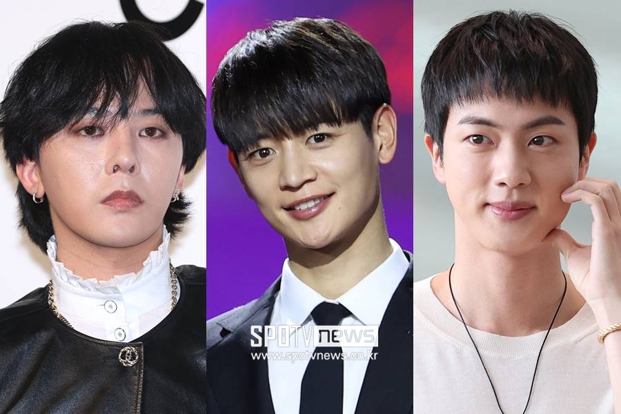 ▲ 지드래곤, 샤이니 민호, 방탄소년단 진(왼쪽부터). ⓒ곽혜미 기자