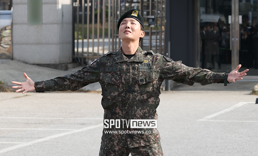 ▲ 방탄소년단 제이홉 전역 ⓒ곽혜미 기자