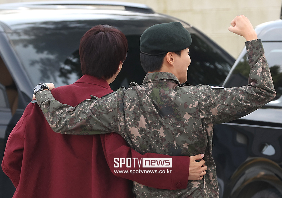 ▲ 진 방탄소년단 제이홉 전역 ⓒ곽혜미 기자