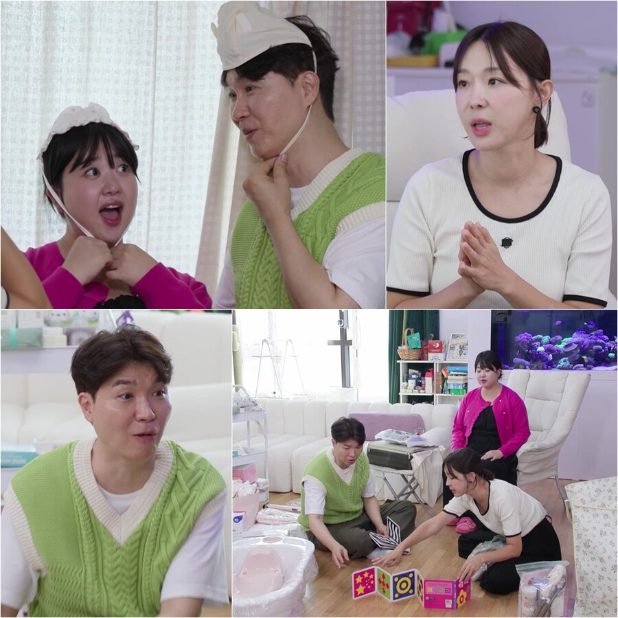 박수홍♥김다예, 출산 비하인드 공개 "자연분만 기다렸는데 결국"('슈돌')