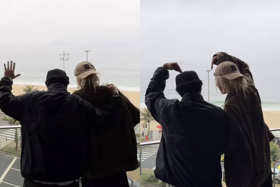 ▲ 브루노마스, 블랙핑크 로제. 출처| 로제 SNS