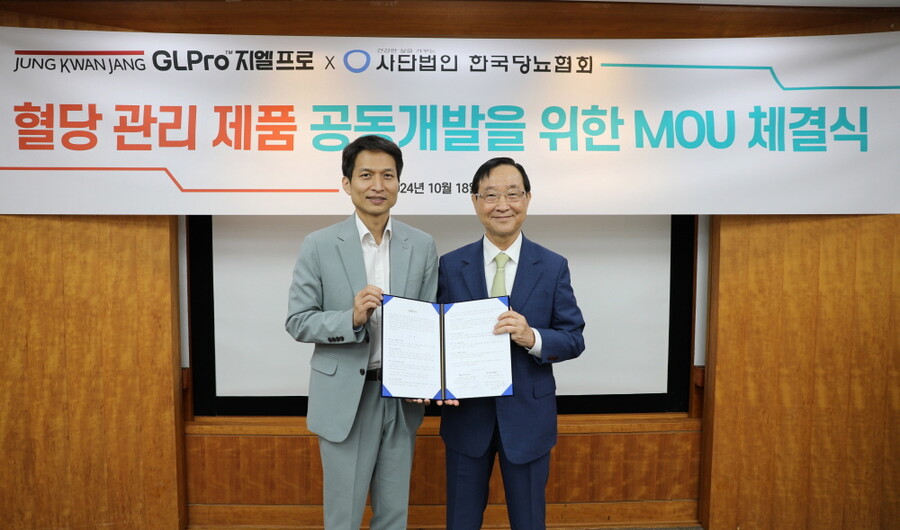 당뇨 예방 알리는 블루런 후원사 KGC인삼공사X개최 한국당뇨협회, 혈당 관리 제품 공동 개발 MOU 체결