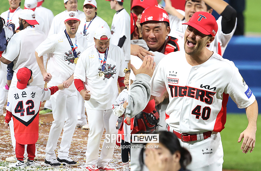 KIA '찐' 가족된 헌신의 '네일'…'큰절+삐끼삐끼' 우승 세리머니까지 완벽하게 보여줬다
