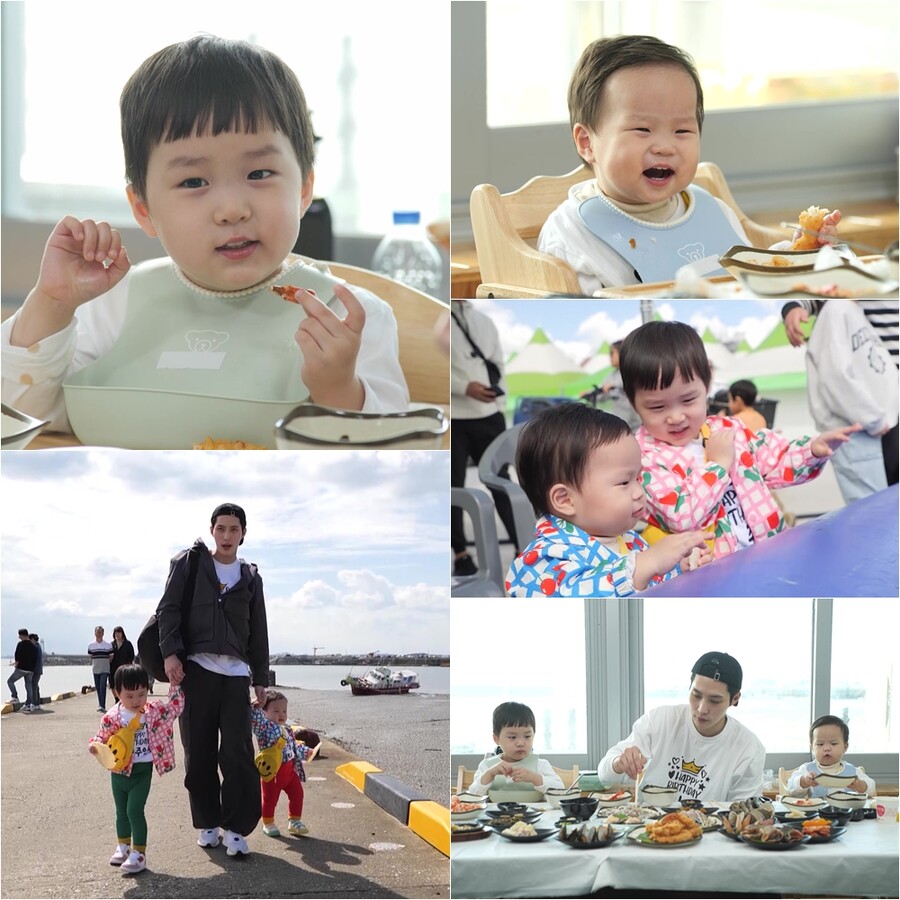 '슈돌' 은우, 3살 생일에 대하구이 먹방…'초장 맛' 눈 떴다 "진짜 맛있다"