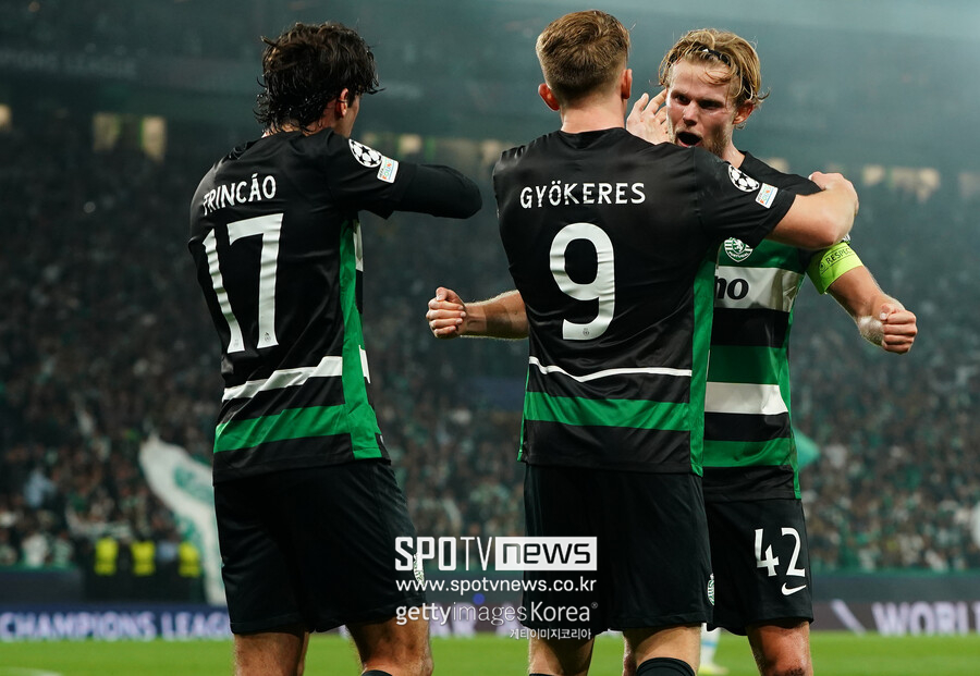 [UCL REVIEW] "내가 새로운 퍼거슨" 아모림의 스포르팅, 맨시티 4-1 대파…홀란 PK 실축→맨시티 3연패+UCL 26경기 연속 무패 마감