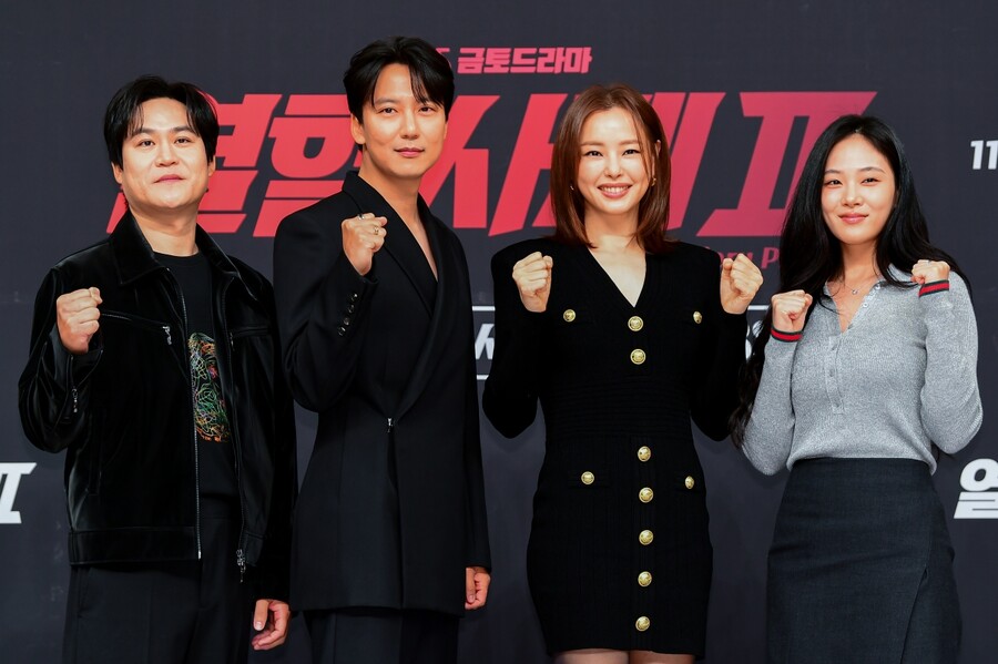 ▲ 열혈사제2 김성균 김남길 이하늬 김형서(왼쪽부터). 제공| SBS