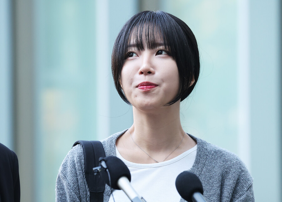 눈물 닦은 쯔양, 사이버렉카 재판 비공개 증언 "사실대로 말씀드리고 오겠다"[종합]