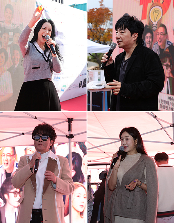 '엔젤스타 바자회' 홍진영·배기성·K2 김성면·현영, 추위 녹인 온정의 나눔 실천