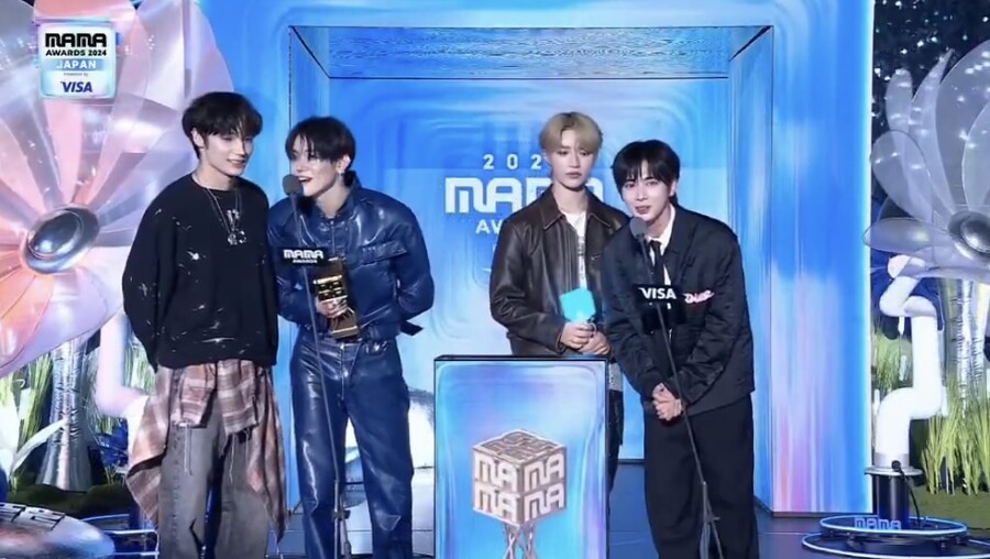 ▲ 투모로우바이투게더. 출처| '2024 MAMA 어워즈' 캡처