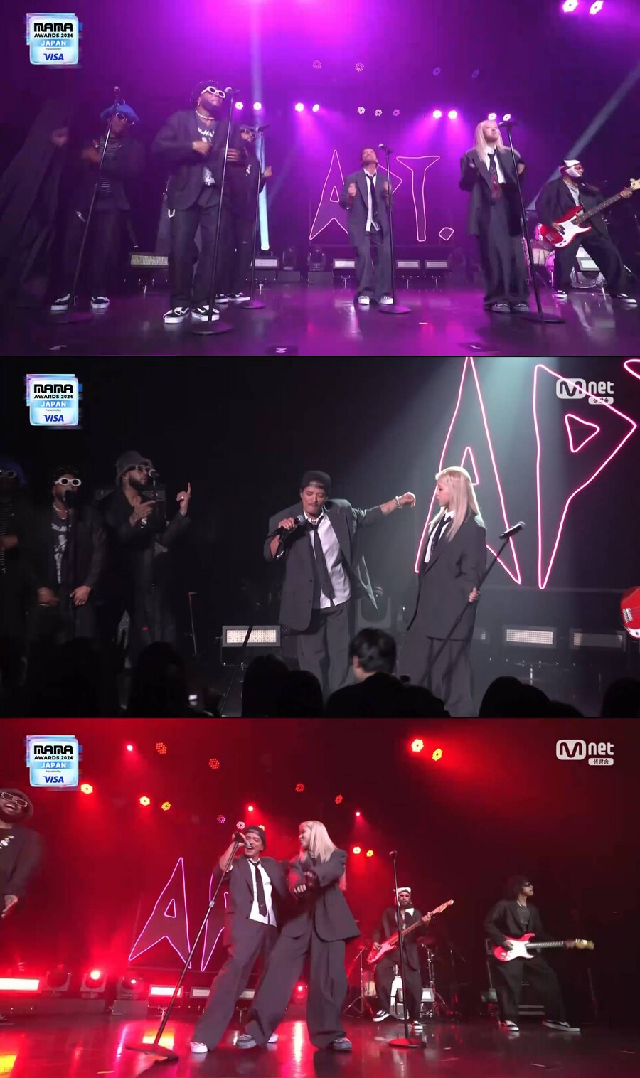 ▲ 브루노 마스, 로제. 출처| '2024 MAMA 어워즈'