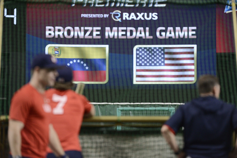 ▲ 미국과 베네수엘라가 제3회 WBSC 프리미어12 동메달 결정전에서 맞대결을 펼쳤다. 오프닝라운드에서는 베네수엘라가 5-3으로 이겼고, 슈퍼라운드에서는 미국이 6-5로 이겼다. ⓒ WBSC