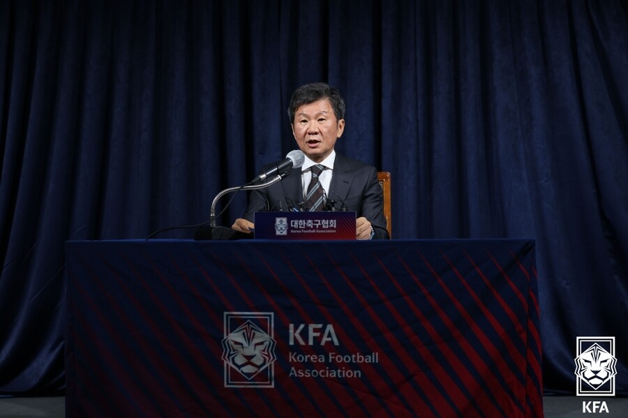 ▲ 대한축구협회의 정몽규 회장  ⓒ대한축구협회