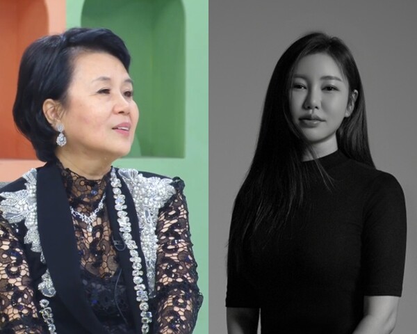 ▲ 내년 상반기 네번째 정규앨범을 발표하는 송가인(오른쪽 사진)이 심수봉으로부터 받은 곡을  새 앨범에 수록한다. 제공|제이지스타, '아침마당' 캡처