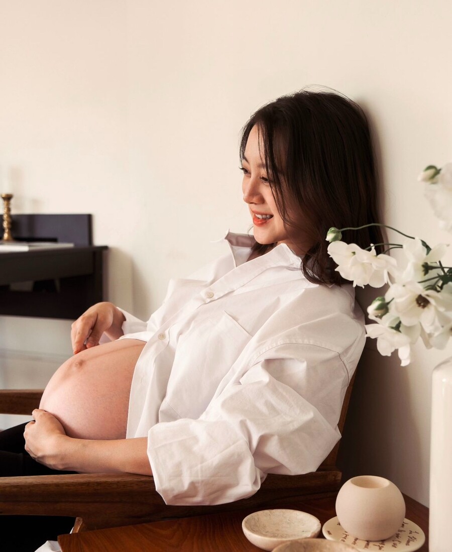 원더걸스 혜림, 만삭 D라인 공개 "출산 일주일 전…건강하게 만나"