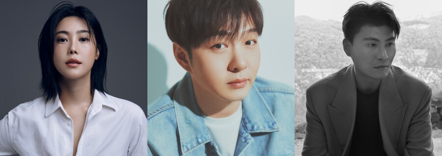 ▲ 솔비, 이창섭, 카더가든(왼쪽부터). 제공| 각 소속사