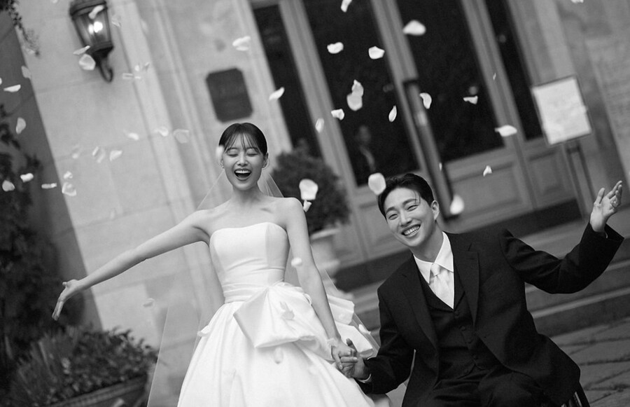▲ 송지은(왼쪽), 박위. 출처| 송지은, 박위 SNS