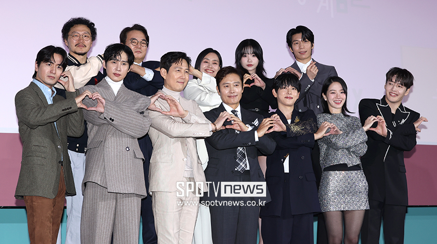 ▲ 양동근 이서환 강애심 조유리 위하준 이진욱 박성훈 이정재 이병헌 임시완 박규영 강하늘 ⓒ곽혜미 기자