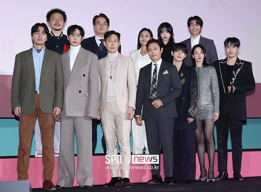▲ 양동근 이서환 강애심 조유리 위하준 이진욱 박성훈 이정재 이병헌 임시완 박규영 강하늘 ⓒ곽혜미 기자