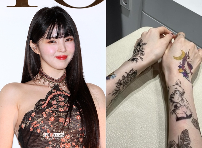 "팔이 도화지" 한소희, 2천만원 들여 지운 타투 또 도배