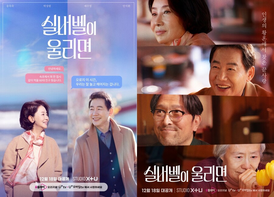 송옥숙, 데이팅 앱으로 박상원 만난다…중년 '69금' 로맨스 '실버벨이 울리면' 공개