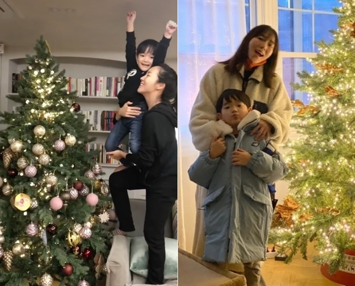 "산타에 편지 썼나"..'이범수와 파경' 이윤진, 1년 생이별 子 그리움 폭발