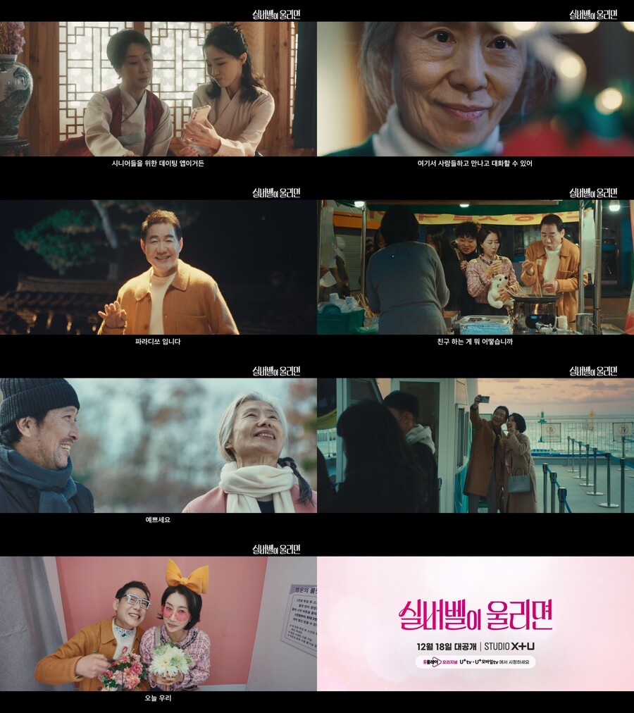 송옥숙X박상원, 어플로 만나 69금 황혼 로맨스 '불 붙었다'('실버벨')