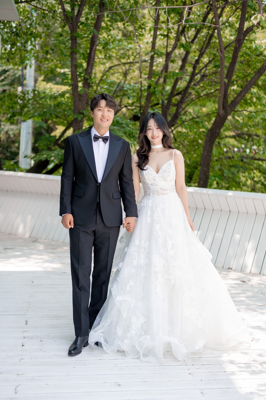 ▲ 김동진 김민지 부부 삼성 라이온즈 제공