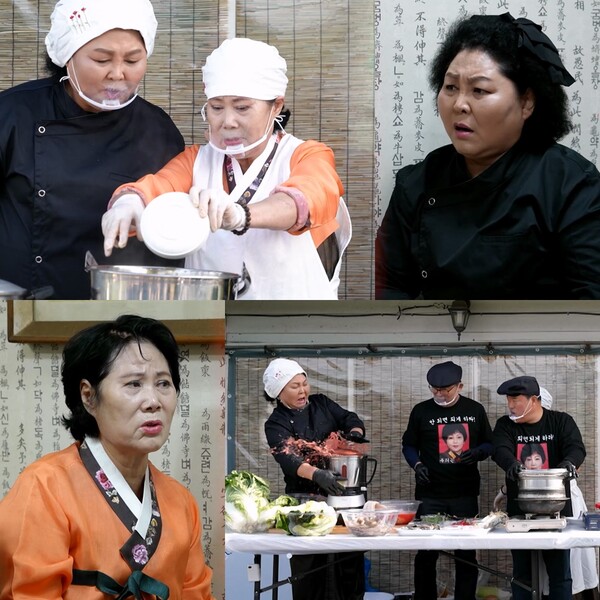 ▲ 22일 방송되는 '사장님 귀는 당나귀 귀'에서 탈북민 보스 이순실은 김치명인 김효숙을 찾아 최고 김치를 놓고 기싸움을 벌인다. 제공|KBS
