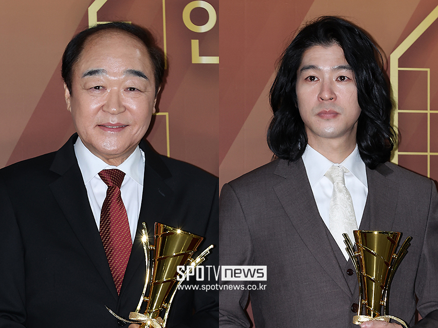 [포토S] '부자가 함께 수상' 장광-장영, '아들 잘생겼죠?'