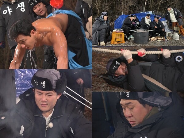 ▲ 29일 방송되는 '1박 2일'에서는 혹한기 대비 캠프에 나서는 여섯 멤버들의 모습이 공개된다. 제공|KBS