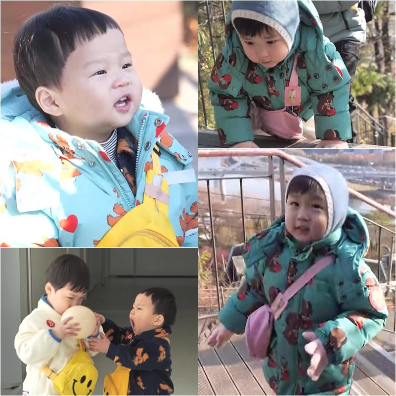 '슈돌' 은우, 새해 맞이 응봉산 등반 도전 '깜찍'