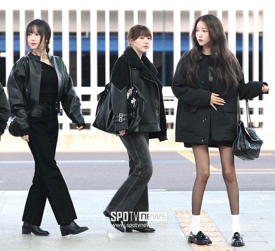 [포토S] 유주-예린-소원, '블랙 의상 입고 출국'