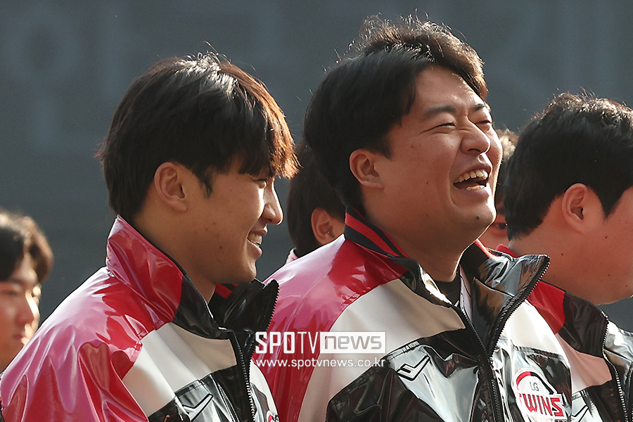 [포토S] 박해민-심창민, '다시 만나니 즐거워'