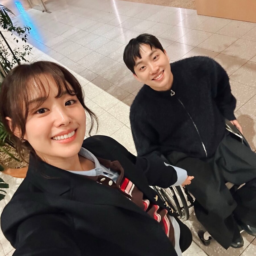 ▲ 송지은(왼쪽), 박위. 출처| 송지은 SNS