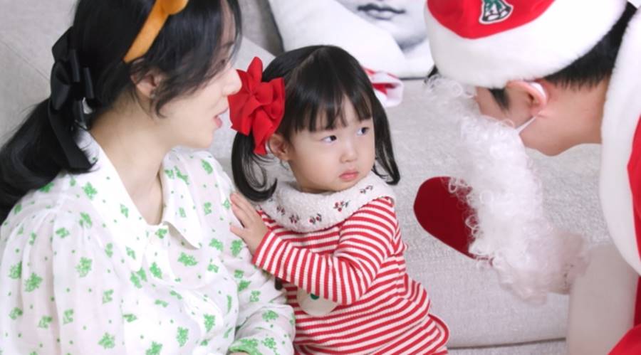 이정현 의사남편, 산타 분장했는데…딸 오열 "무서워요"('편스토랑')