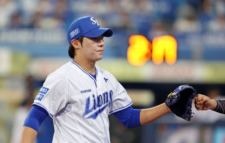 ▲ 원태인은 2021년부터 2024년까지 4년 연속 150이닝 이상을 소화했고, 모두 3점대 평균자책점을 기록하는 등 불리한 여건을 실력으로 이겨내고 있다. ⓒ 삼성 라이온즈
