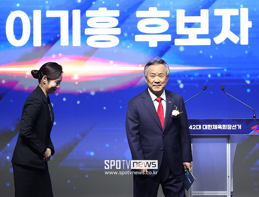 [포토S] 3선 도전하는 이기흥 후보자