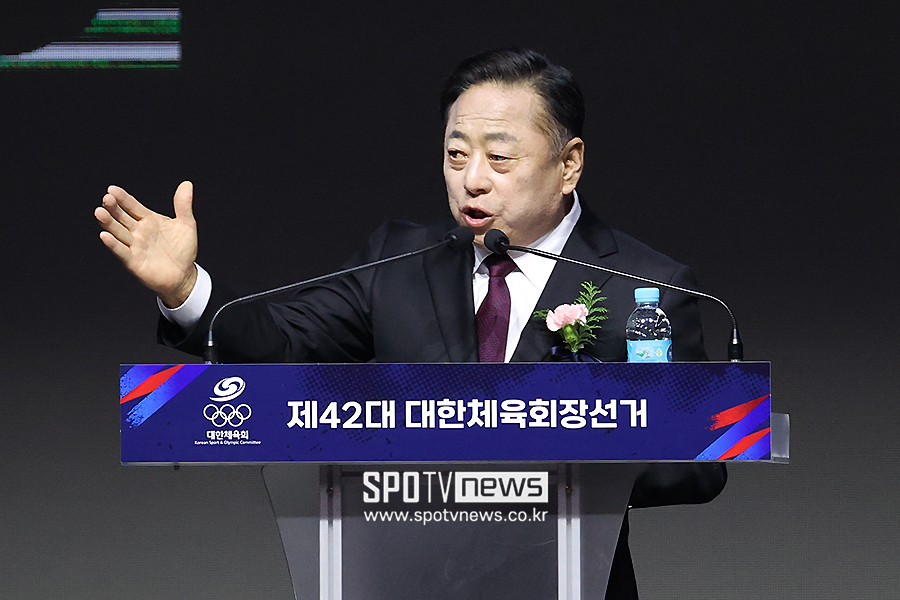 [포토S] 정견 발표하는 김용주 후보자, '강한 어조로'