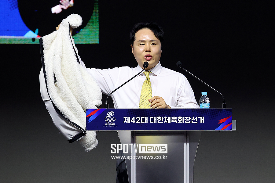[포토S] 정견 발표하는 오주영 후보자