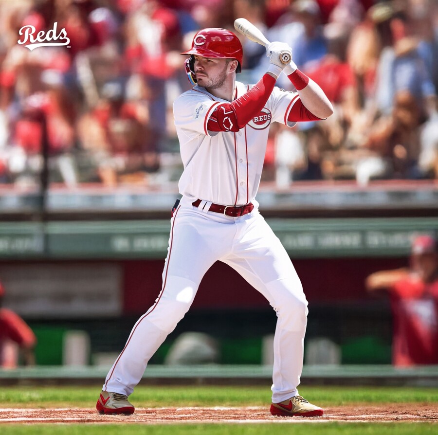 ▲ LA 다저스 우승 멤버인 개빈 럭스는 트레이드를 통해 신시내티 레즈로 이적했다. ⓒ신시내티 레즈 SNS