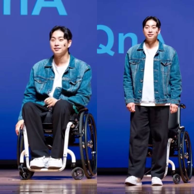 '하반신 마비' 박위, 스스로 일어섰다니…♥송지은 "계속 봐도 소름"