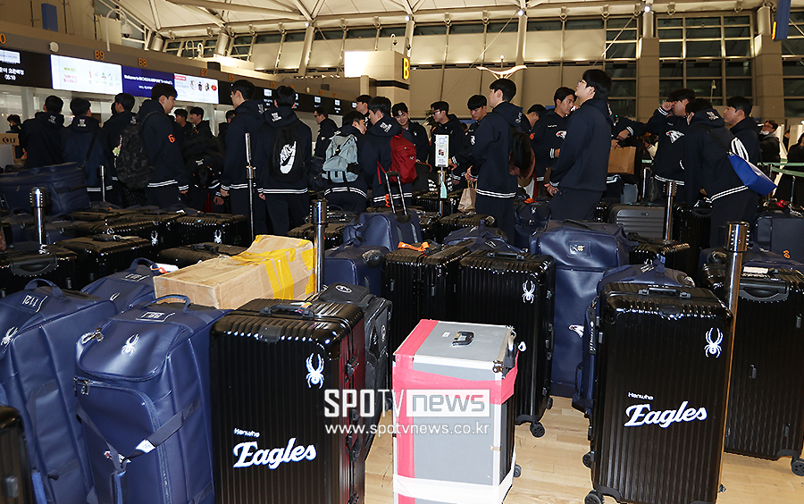 ▲ 한화 전지훈련 출국 ⓒ곽혜미 기자
