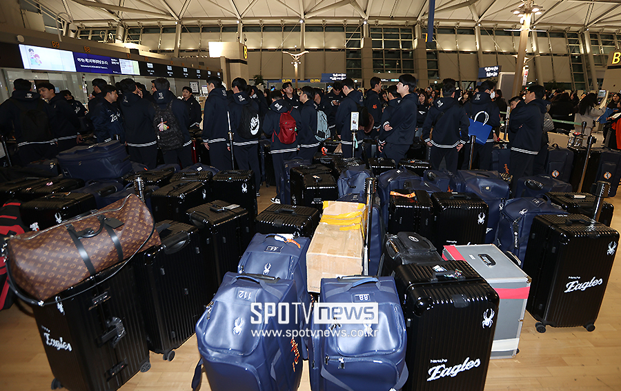 ▲ 한화 전지훈련 출국 ⓒ곽혜미 기자