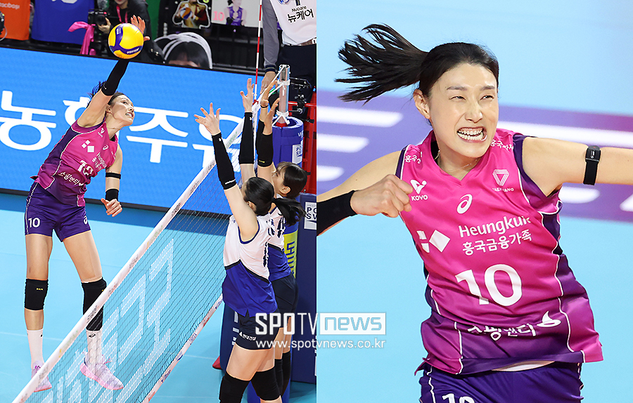 '믿어지지 않는 각도' 김연경, 현대건설 잠재운 환상적인 앵글샷…'이래서 배구 황제'